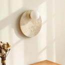 Axyaa Wabi Sabi Stone Wall Sconce, Nordic Style Bedroom Living Room Lamp