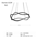 Axyaa Line Art LED Chandelier Modern Designer 3D Curved Pendant Lamp for Home Decor