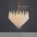 Axyaa Nordic Luxury Gold Glass Chandelier - Home Decoration Lighting