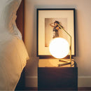 Axyaa Glass Ball Desk Lamp, Minimalist Design, E27 Bulb, Fashionable Home Decor