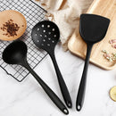 Axyaa Silicone Kitchen Utensils Set for Non-Stick Cookware with Ladle and Shovel