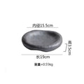 Axyaa Ceramic Steak Plate | Stylish Dessert Sushi Pasta Serving Plate for Restaurant