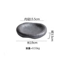 Axyaa Ceramic Steak Plate | Stylish Dessert Sushi Pasta Serving Plate for Restaurant