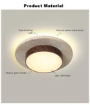Axyaa Yellow Cave Stone Ceiling Lamp - Japanese Wabi Sabi Style for Bedroom, Living Room