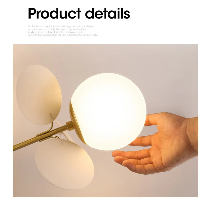 Axyaa Nordic LED Luxury Chandeliers for Home Indoor Lighting