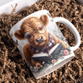 Alpine Calf Bathing Coffee Mug - Axyaa Office Friend Gift Cup