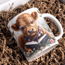 Alpine Calf Bathing Coffee Mug - Axyaa Office Friend Gift Cup