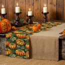 Axyaa Halloween Watercolor Head Table Runner - Farmhouse Party Decor