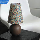 Axyaa Retro Floral LED Table Lamp for Bedroom and Living Room Decor