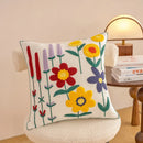 Axyaa Floral Embroidery Pillowcase 45x45: Home Decor Cushion Cover Sofa Headboard