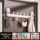 Axyaa Strong Suction Cup Hook Towel Rack for Bathroom and Kitchen