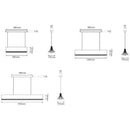Axyaa Black Gold Book Shape LED Chandelier