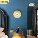 Axyaa Modern Luxury Glass Wall LED Lamp for Bedroom, Living Room, and Hotel Decoration