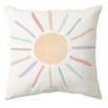 Axyaa Rainbow Star Sun Pattern Printed Pillow Cover for Living Room Sofa Home Decoration