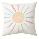 Axyaa Rainbow Star Sun Pattern Printed Pillow Cover for Living Room Sofa Home Decoration