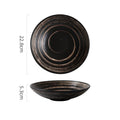 Axyaa Spiral Ceramic Bowl Set for Restaurant, Soup, Salad, Pasta, Dessert, Sushi