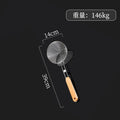 Axyaa Stainless Steel Colander Strainer with Wooden Handle Skimmer Kitchen Utensil