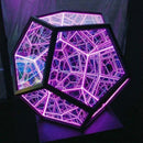 Axyaa Infinity Mirror Art Light Night Lamp Dodecahedron Decoration Starry Sky Light