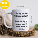 Axyaa Let's Us Happy Don't Stop 11oz Ceramic Coffee Mug - Friends Birthday Gift Mug