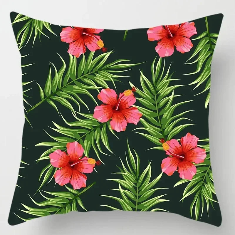 Axyaa Small Floral Geometric Heart Pillowcase