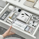 Axyaa Desk Organizer Set: Student Storage Box with Built-in Partitions, Ideal for Stationery and Cosmetics