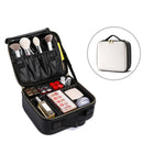 Axyaa Three-layer Waterproof Oxford Cosmetic Case for Makeup and Manicure Organization