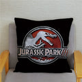 Axyaa Jurassic Park Dinosaur Print Pillow Cover - Super Soft Home Decor Case