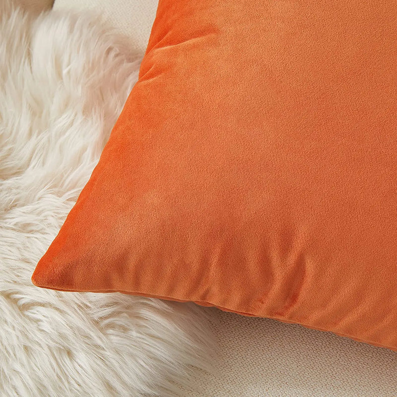 Axyaa Velvet Cushion Cover for Nordic Home Decor, Sofa Throw Pillow Case