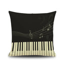Axyaa Piano Key Notes Pillowcase - Home/Office Sofa Decor