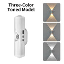 Axyaa Motion Sensor LED Wall Lamp - Up/Down Glow, Rechargeable, RGB Light