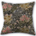 Axyaa Peach Leather Velvet Pillow Case Set - William Morris Design