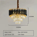 Axyaa Crystal Ceiling Chandelier: Luxury LED Pendant Lamp for Home Decor