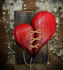 Axyaa Broken Heart Wooden Wall Decor - Gift, Home Decor & Room Accessory