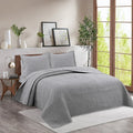 Axyaa Cotton Quilted Bed Cover Set, American Simple Washed Cotton Bedding, Three-Piece Home Textile