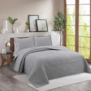 Axyaa Cotton Quilted Bed Cover Set, American Simple Washed Cotton Bedding, Three-Piece Home Textile