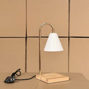 Axyaa Nordic LED Candle Table Lamp with Wood Base for Home Lighting