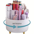 Axyaa Rotating 5-Slot Desk Pen Holder Jar