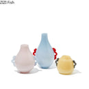 Axyaa Small Glass Vase Colorful Hydroponic Desktop Flower Arrangement Dried Flower Decor