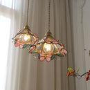 Axyaa Butterfly Glass Copper LED Pendant Lamp for Home Indoor Decor