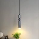 Axyaa LED Cylinder Chandelier for Home Décor - Modern Brass Silver Design