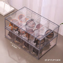 Axyaa Acrylic Glasses Storage Box | Stackable Drawer Display Stand | Multi-Grid Organizer