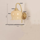 Axyaa Copper LED Wall Sconce for Bedroom, Bathroom, and Staircase