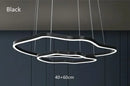 Axyaa Modern Terraces Chandelier Indoor LED Pendant Lamps in Coffee/Gold for Living Room