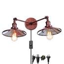 Axyaa Industrial Vintage Double Heads LED Wall Lamp