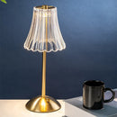 Axyaa Glass LED Table Lamps Night Light Touch Lamp Bedroom Study Bedside Decor
