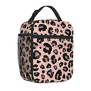 Axyaa Animal Print Insulated Lunch Bag: Portable Thermal Box for Work, Picnic.