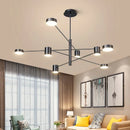 Axyaa Simple Black White Gold Ceiling Chandelier for Home and Restaurant