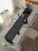 Axyaa Black Lace Cobweb Table Runner Gothic Home Party Kitchen Decor