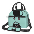 Axyaa Cute Cats Thermal Lunch Bag: Insulated Bento Tote for School & Office