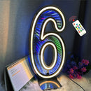 Axyaa Neon Number Signs & Starry Sky Tunnel Lights - Birthday Party Event Decor